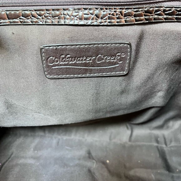 Coldwater Creek Faux Alligator Print Large Tote Bag - Picture 7 of 9